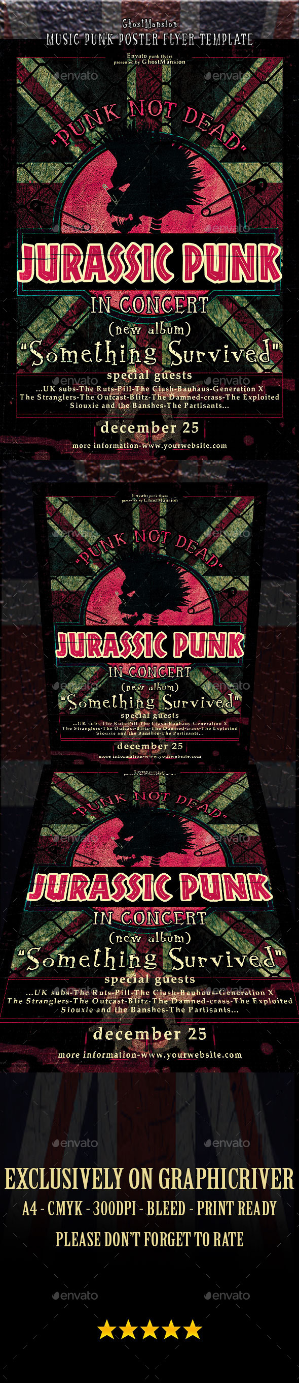GraphicRiver Music Punk Poster Flyer Template 9517331 GraphicRiver Music Punk Poster Flyer Template 9517331