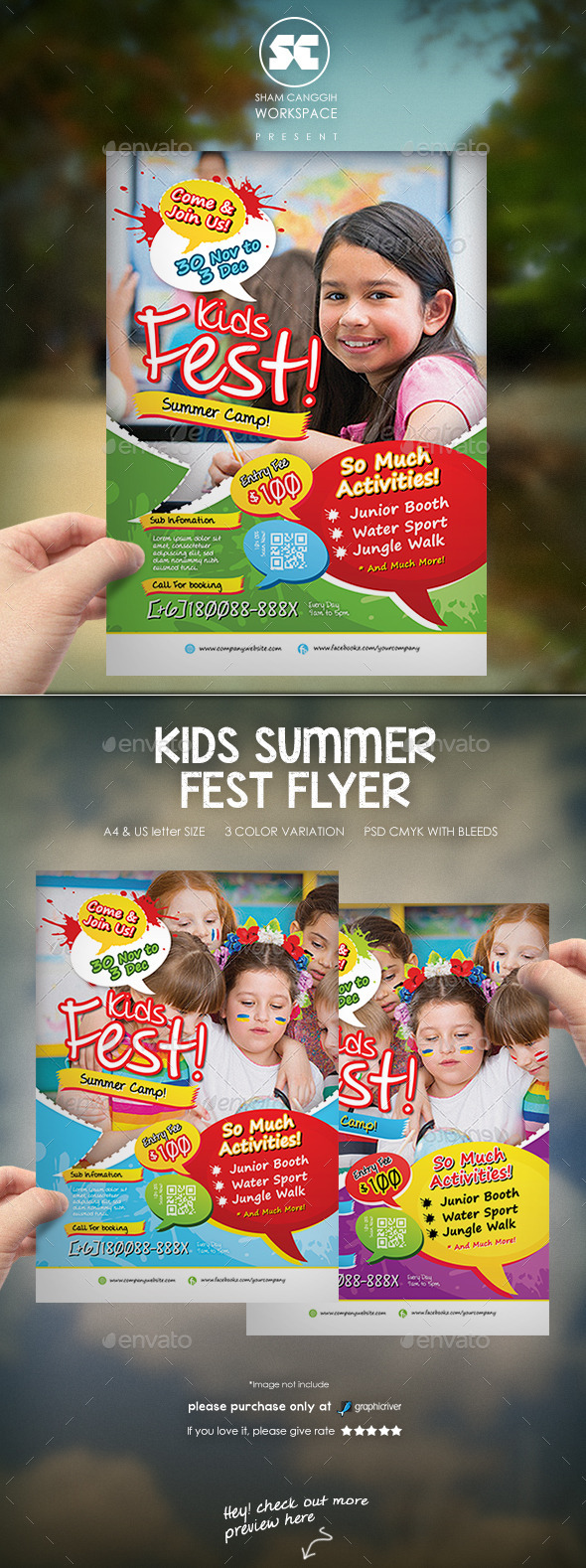 GraphicRiver Kids Summer Fest Flyer 9517435 GraphicRiver Kids Summer Fest Flyer 9517435