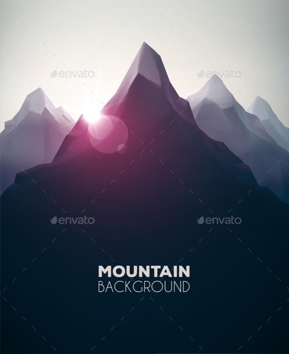GraphicRiver Mountain Background 9517516 GraphicRiver Mountain Background 9517516