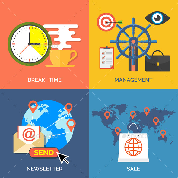 GraphicRiver Set of Flat Design Concept Icons for Business 9518154 GraphicRiver Set of Flat Design Concept Icons for Business 9518154