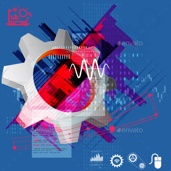 Gear Abstract Illustration Gear Abstract Illustration