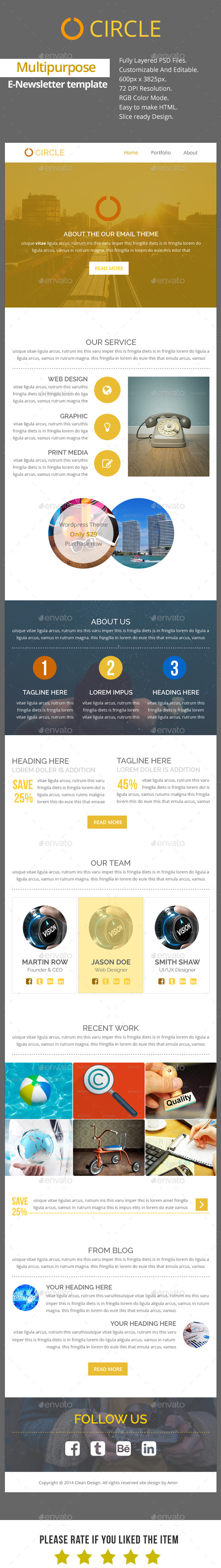 GraphicRiver Circle Multipurpose E-Newsletter Template 9518817 GraphicRiver Circle Multipurpose E-Newsletter Template 9518817