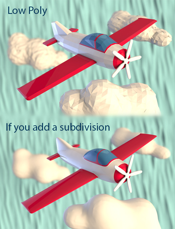 3DOcean Low Poly plane 9519921 3DOcean Low Poly plane 9519921