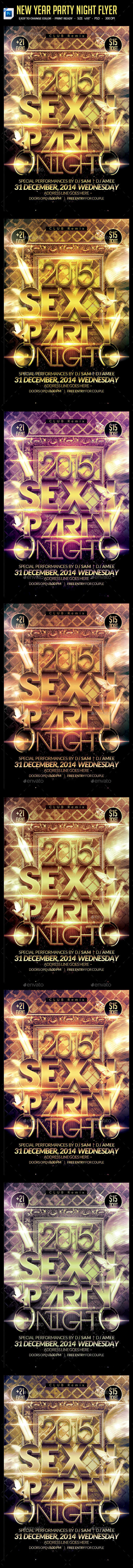 Sexy New Year Night Party Flyer