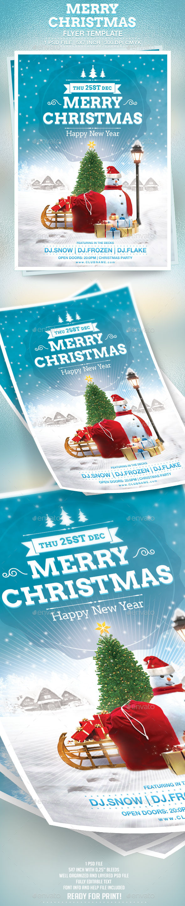 GraphicRiver Merry Christmas Flyer Template 9523297 GraphicRiver Merry Christmas Flyer Template 9523297