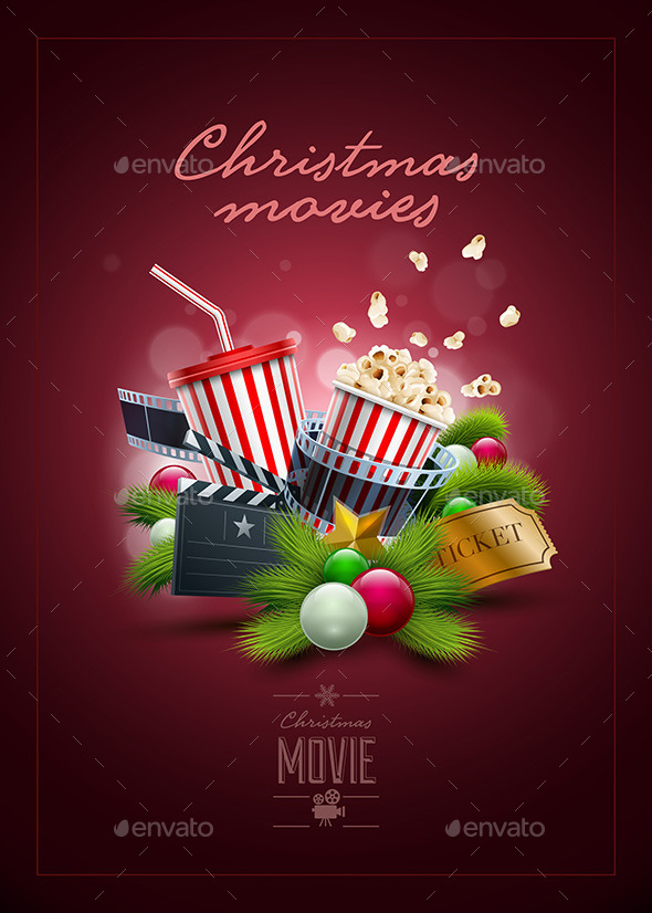 GraphicRiver Christmas Movie Poster Design 9523571 GraphicRiver Christmas Movie Poster Design 9523571
