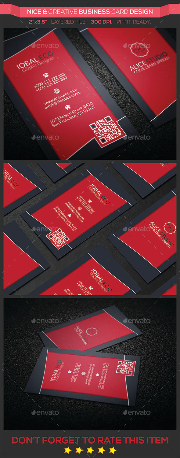 GraphicRiver Nice & Creative Business Card Design 9523720 GraphicRiver Nice & Creative Business Card Design 9523720