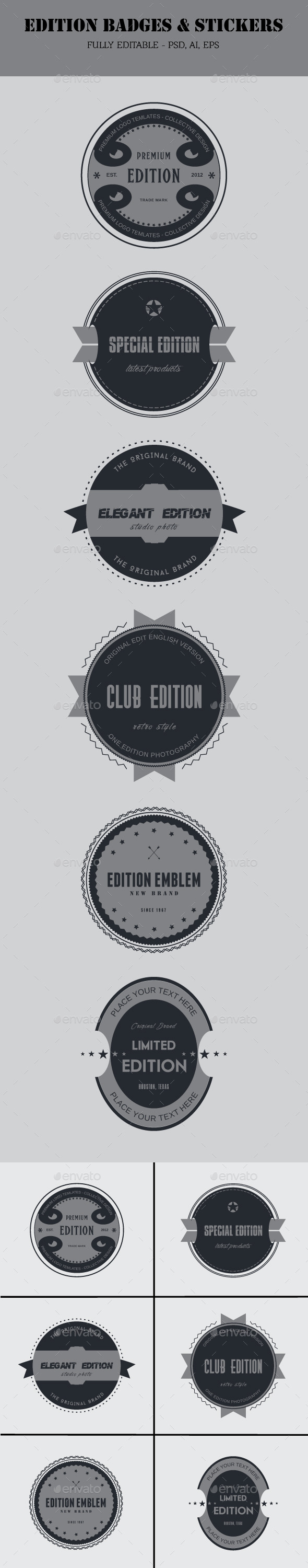 GraphicRiver Edition Badges & Stickers 9524074 GraphicRiver Edition Badges & Stickers 9524074