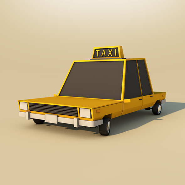 3DOcean Low poly Taxi 9524266 3DOcean Low poly Taxi 9524266