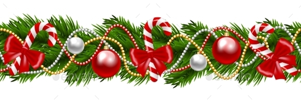 GraphicRiver Christmas Garland 9525655 GraphicRiver Christmas Garland 9525655