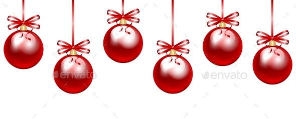 GraphicRiver Red Baubles 9525656 GraphicRiver Red Baubles 9525656
