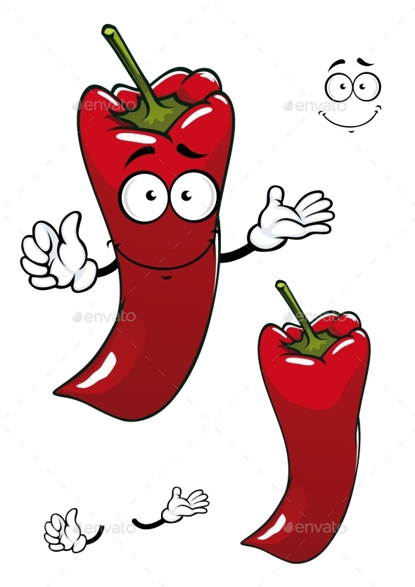GraphicRiver Cartoon Red Pepper 9526825 GraphicRiver Cartoon Red Pepper 9526825