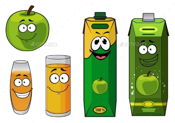 Apple Juice Cartoon