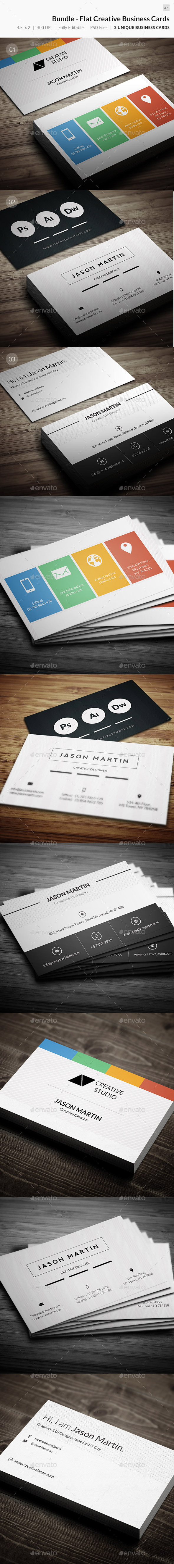 GraphicRiver Bundle Flat Creative Business Card 47 9472416 GraphicRiver Bundle Flat Creative Business Card 47 9472416