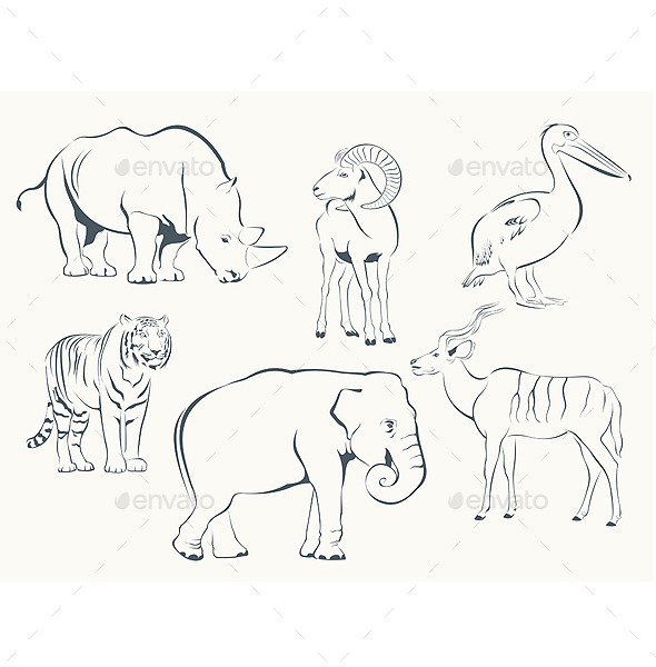 GraphicRiver Wild Animals 9528970 GraphicRiver Wild Animals 9528970