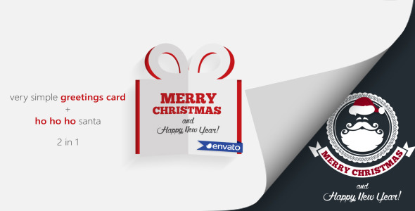 Very Simple Greeting Card & Ho Ho Ho Santa Very Simple Greeting Card & Ho Ho Ho Santa