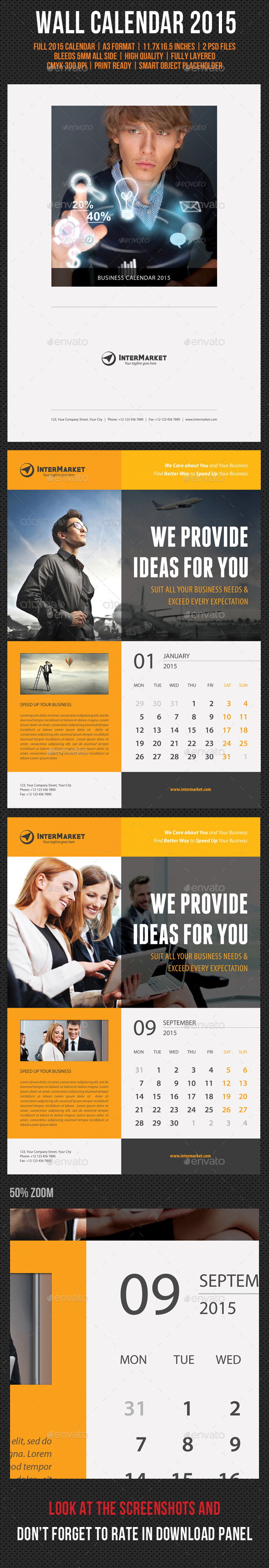 Corporate Wall Calendar 2015 V01 Corporate Wall Calendar 2015 V01