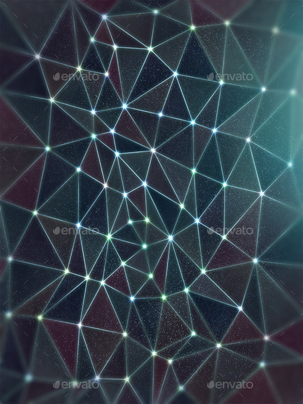 Space Polygon Background