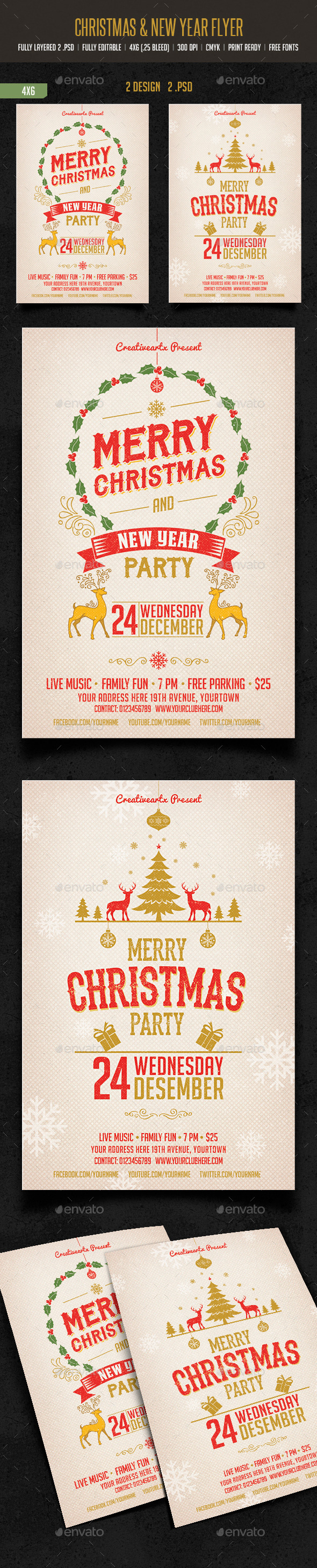 GraphicRiver Merry Christmas & New Year Party 9533129 GraphicRiver Merry Christmas & New Year Party 9533129