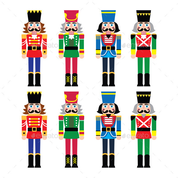 GraphicRiver Christmas Nutcracker Soldier Figurines 9533284 GraphicRiver Christmas Nutcracker Soldier Figurines 9533284
