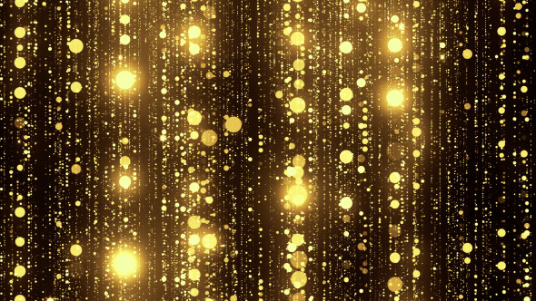 Gold Glowing Particles by HK_graphic  VideoHive