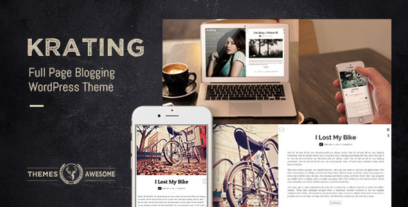 Krating - Full Page Blogging Themes