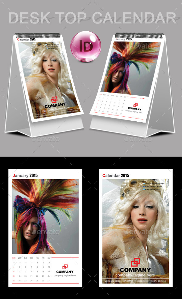 GraphicRiver 2015 Desktop calendar 9491462 GraphicRiver 2015 Desktop calendar 9491462