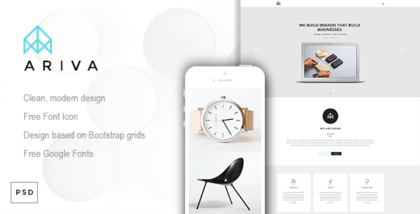 ThemeForest Ariva One Page PSD Template 9493807 ThemeForest Ariva One Page PSD Template 9493807