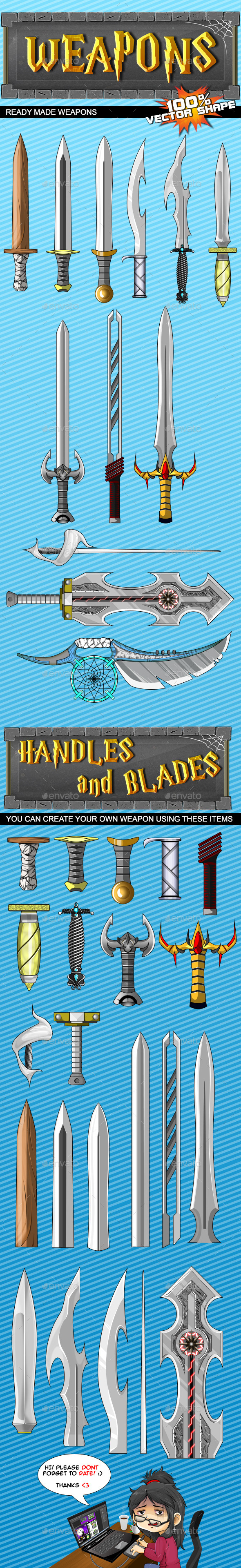 GraphicRiver Game Weapons #1 9540624 GraphicRiver Game Weapons #1 9540624
