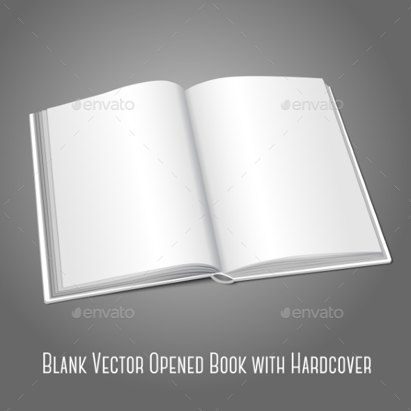 Blank Open Book (Man-made Objects)