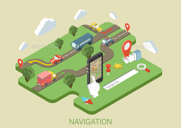 GraphicRiver Navigation Concept 9542333 GraphicRiver Navigation Concept 9542333