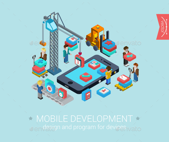 GraphicRiver Mobile Development Concept 9542488 GraphicRiver Mobile Development Concept 9542488