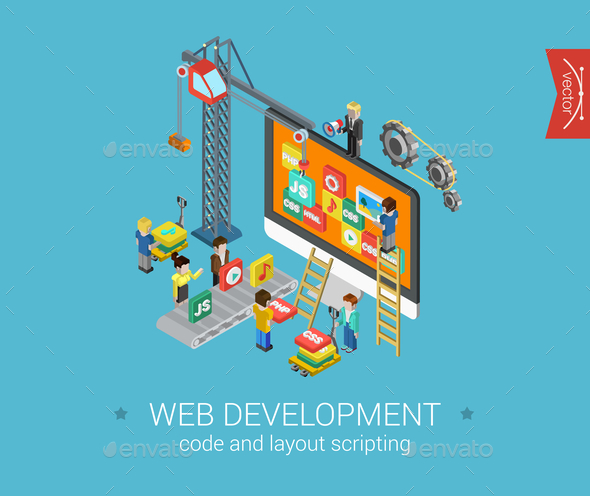 GraphicRiver Web Development Concept 9542489 GraphicRiver Web Development Concept 9542489