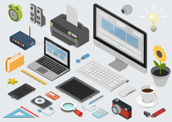 Technology Workplace Concept Technology Workplace Concept
