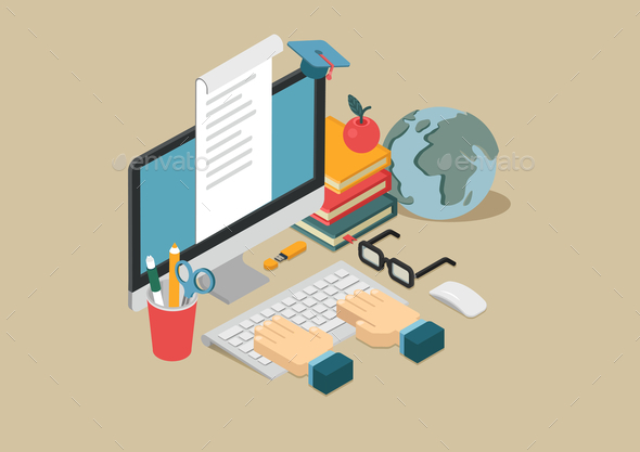 GraphicRiver Online Education Concept 9542611 GraphicRiver Online Education Concept 9542611