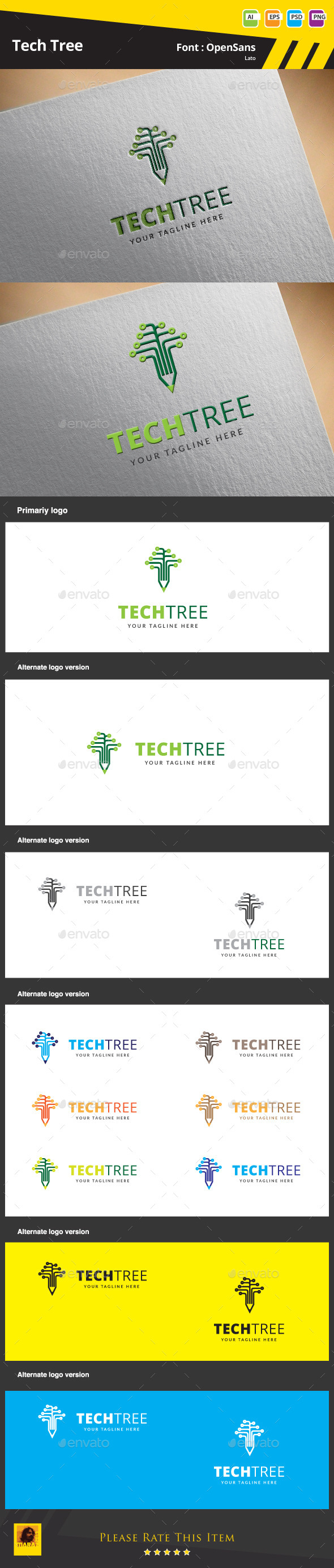 GraphicRiver Tech Tree Logo Template 9543129 GraphicRiver Tech Tree Logo Template 9543129