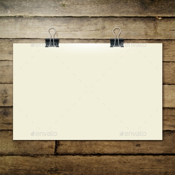 GraphicRiver Paper Sheet on the Wooden Tab 9544798 GraphicRiver Paper Sheet on the Wooden Tab 9544798