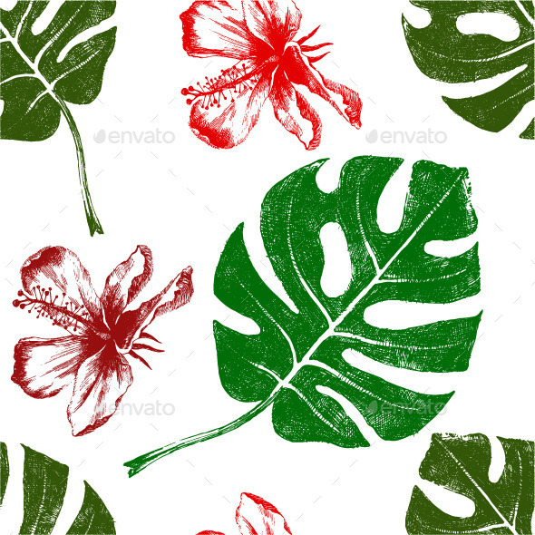 GraphicRiver Tropical Seamless 9164457 GraphicRiver Tropical Seamless 9164457