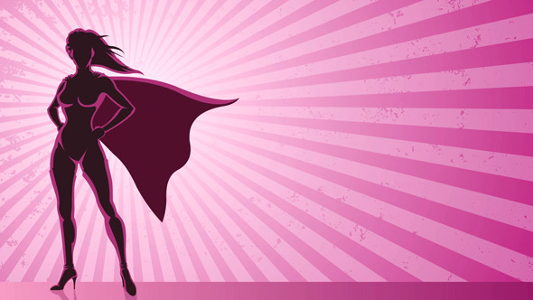 Super Heroine Background Super Heroine Background