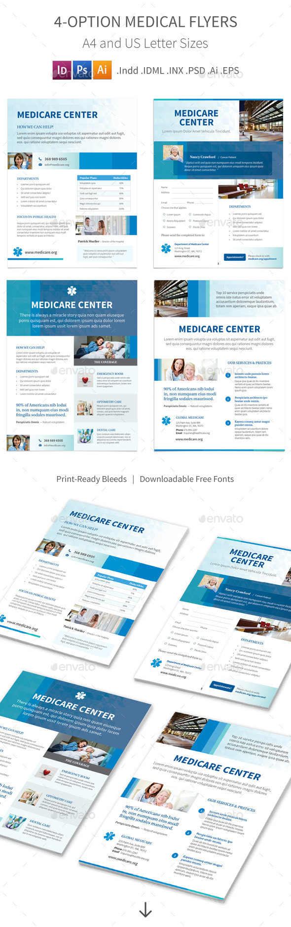 GraphicRiver Medical Flyers 4 Options 9548883 GraphicRiver Medical Flyers 4 Options 9548883