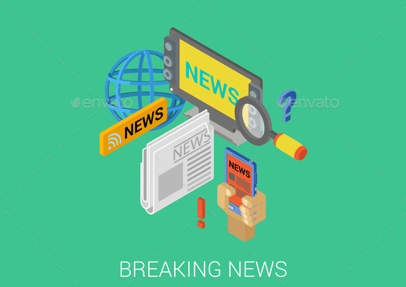 GraphicRiver Breaking News Concept 9550731 GraphicRiver Breaking News Concept 9550731