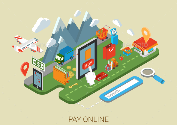 GraphicRiver Pay Online Concept 9550742 GraphicRiver Pay Online Concept 9550742