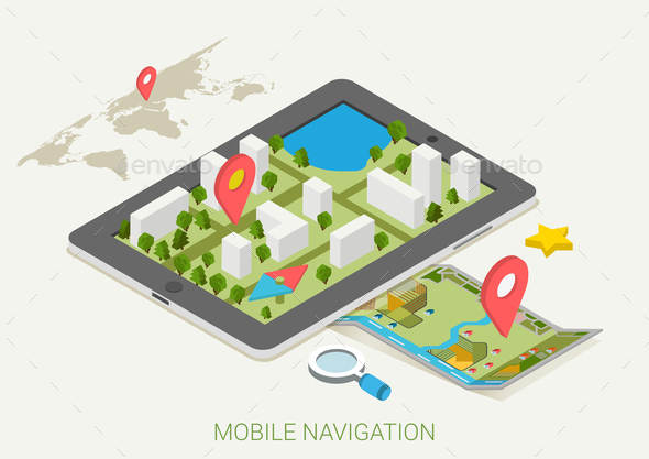 GraphicRiver Mobile Navigation Concept 9550746 GraphicRiver Mobile Navigation Concept 9550746