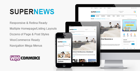 SuperNews - Ultimate HTML5 Magazine Template