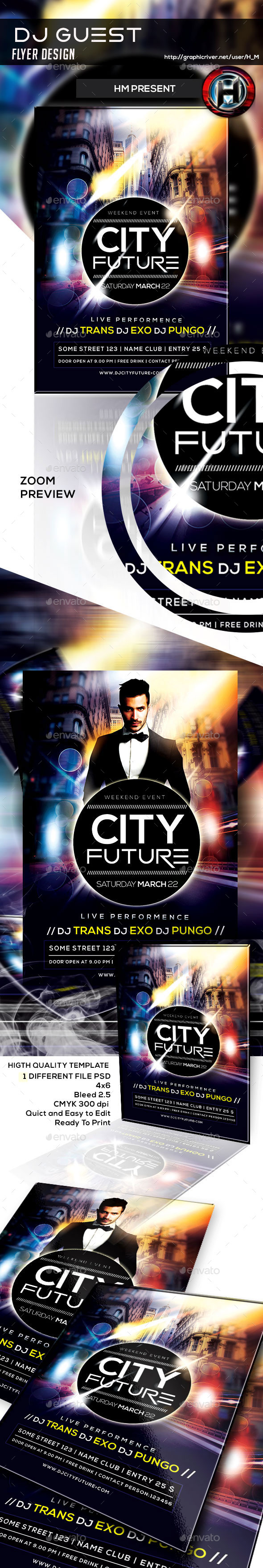 Futurism City Flyer Design (Events)