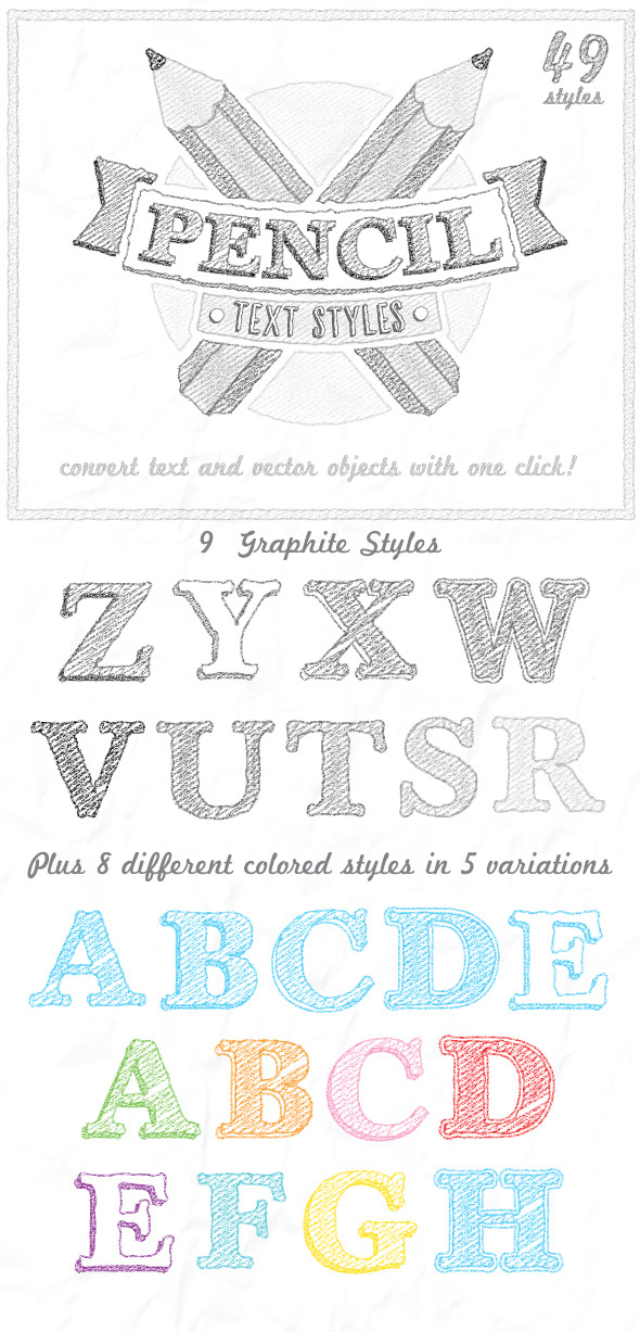GraphicRiver Pencil Text Styles 9553273 GraphicRiver Pencil Text Styles 9553273