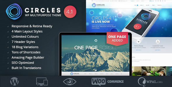 Responsive WordPress MultiPurpose Theme Circles Responsive WordPress MultiPurpose Theme Circles