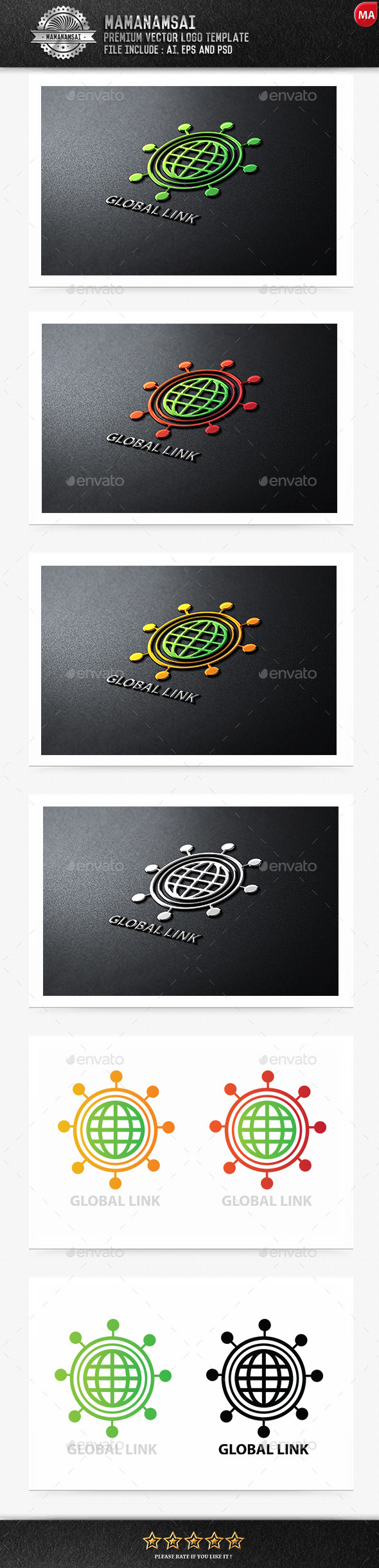 GraphicRiver Global Link Logo 9553432 GraphicRiver Global Link Logo 9553432