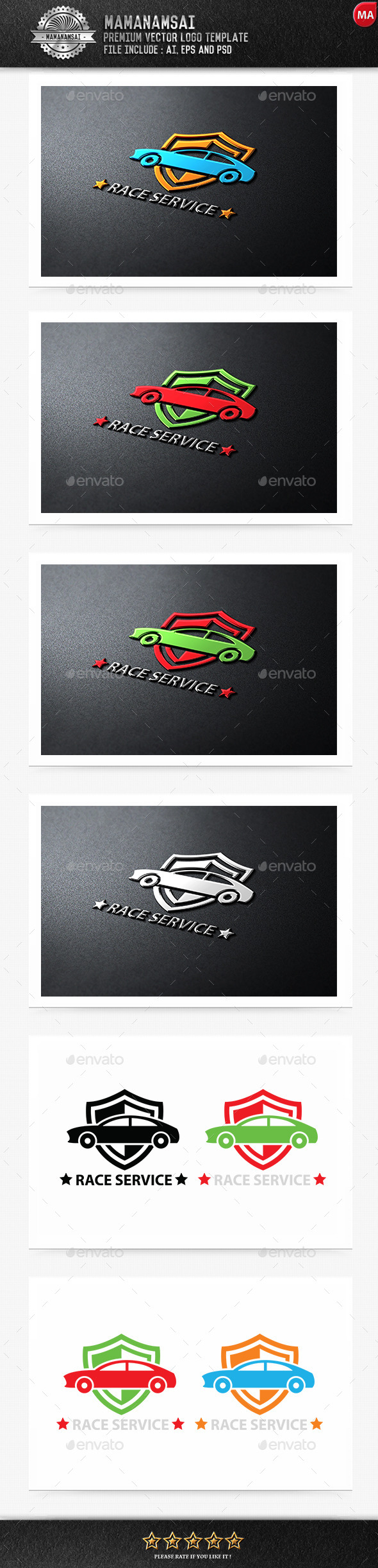 GraphicRiver Race Service Logo 9554023 GraphicRiver Race Service Logo 9554023