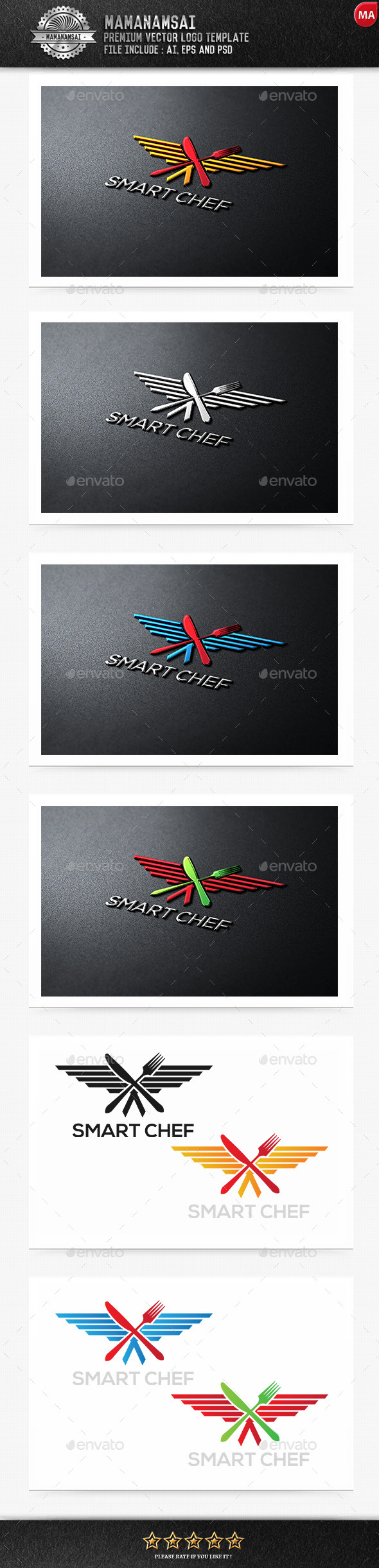 GraphicRiver Smart Chef Logo 9554098 GraphicRiver Smart Chef Logo 9554098